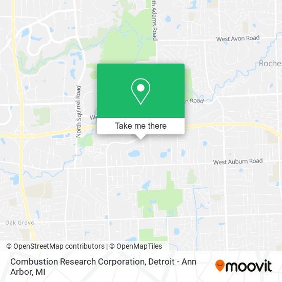 Combustion Research Corporation map