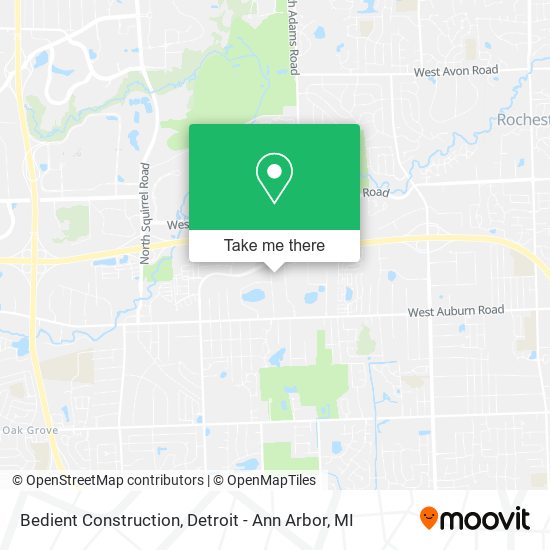 Mapa de Bedient Construction