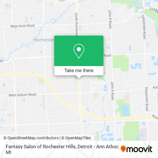 Mapa de Fantasy Salon of Rochester Hills