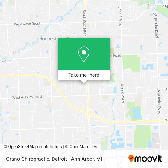 Orano Chiropractic map