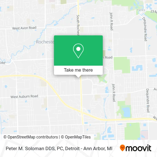 Peter M. Soloman DDS, PC map