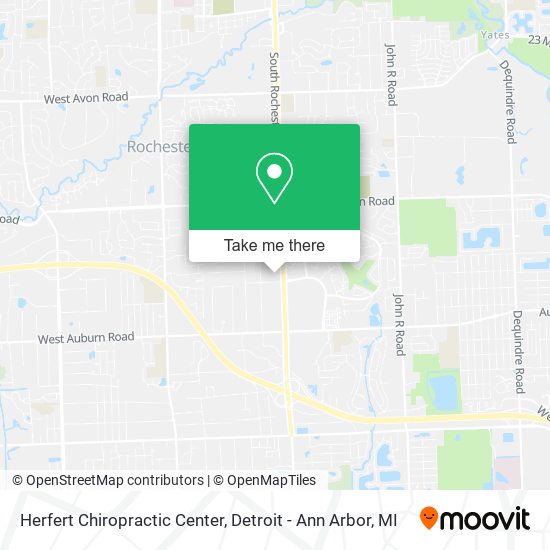 Herfert Chiropractic Center map