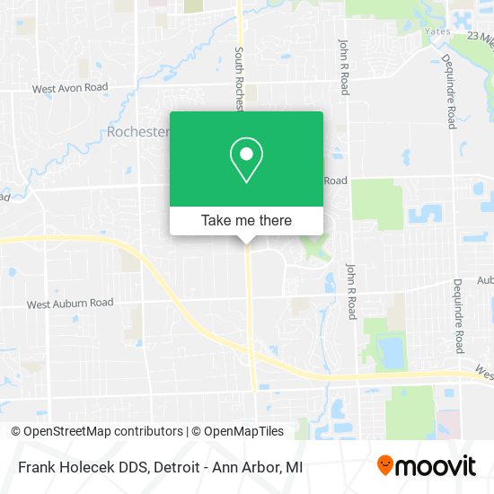 Frank Holecek DDS map