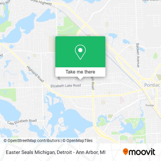 Mapa de Easter Seals Michigan