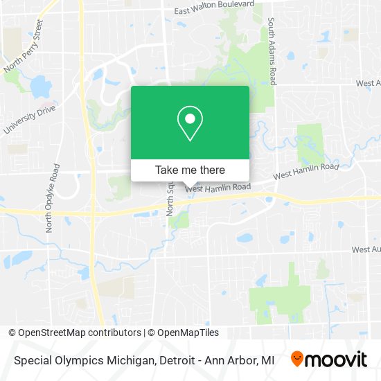 Mapa de Special Olympics Michigan