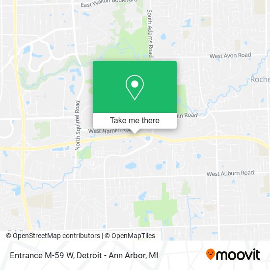 Mapa de Entrance M-59 W