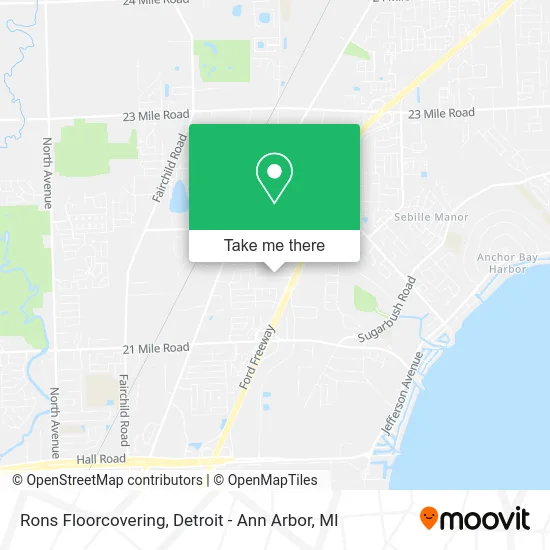 Rons Floorcovering map