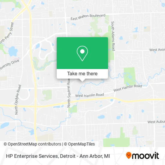 HP Enterprise Services map
