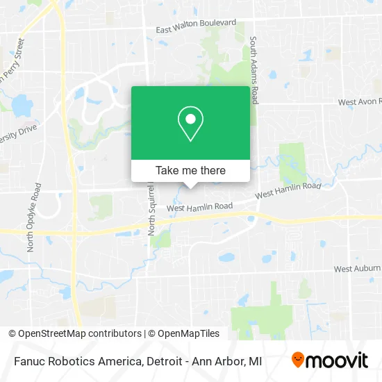 Fanuc Robotics America map