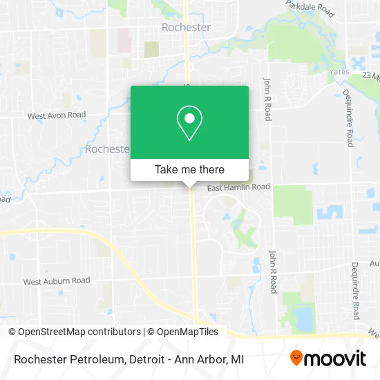 Rochester Petroleum map