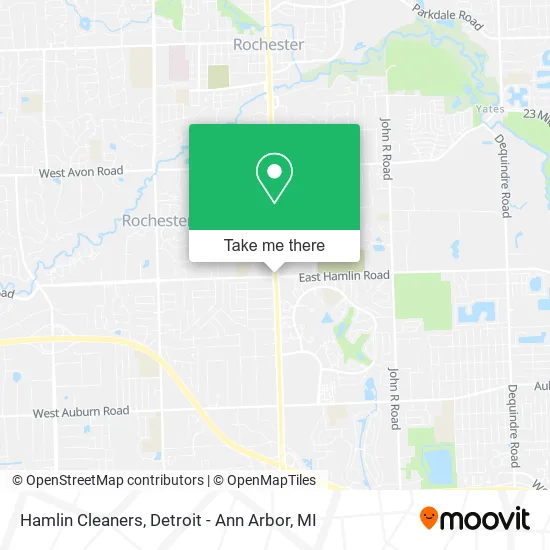Hamlin Cleaners map