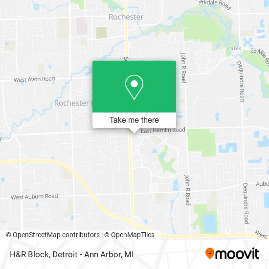 H&R Block map