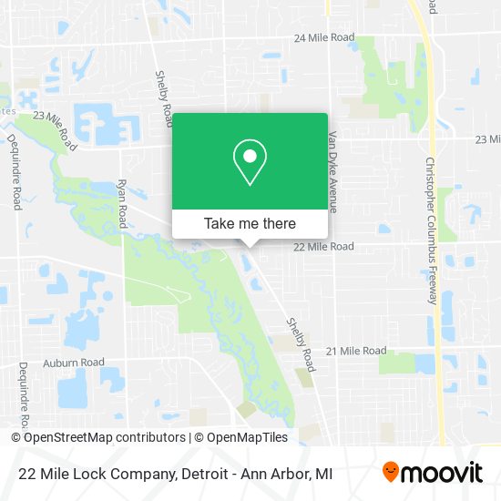 22 Mile Lock Company map