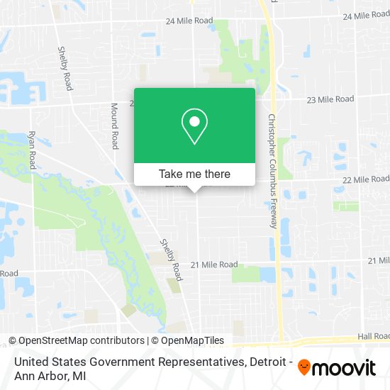 Mapa de United States Government Representatives