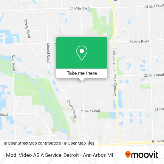 Modi Video AS A Service map