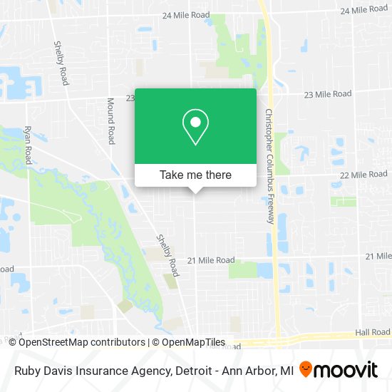 Mapa de Ruby Davis Insurance Agency