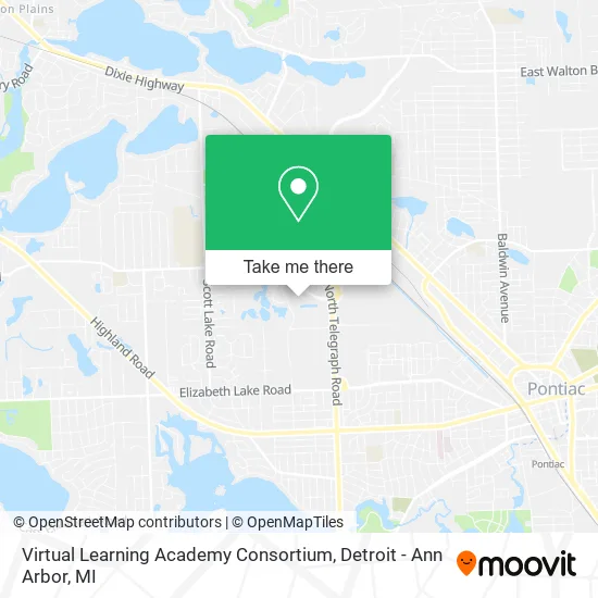 Virtual Learning Academy Consortium map