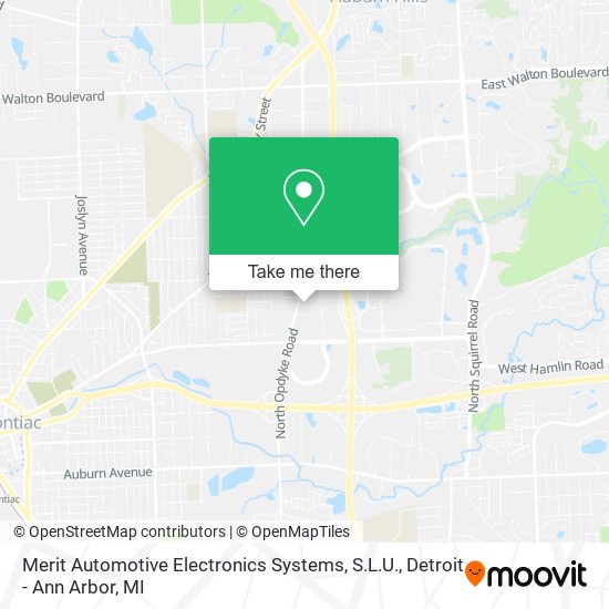 Mapa de Merit Automotive Electronics Systems, S.L.U.