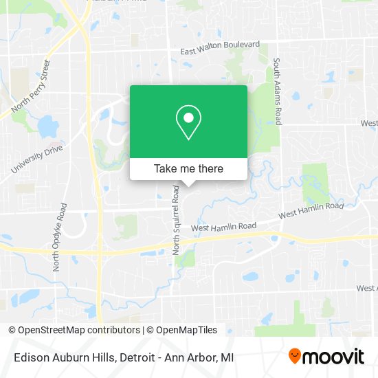 Mapa de Edison Auburn Hills