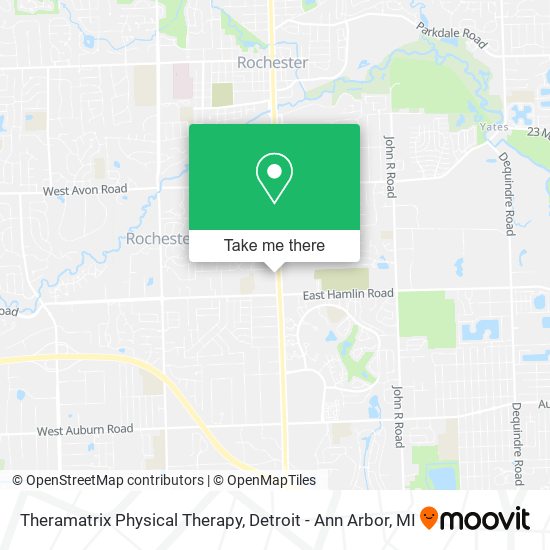 Mapa de Theramatrix Physical Therapy