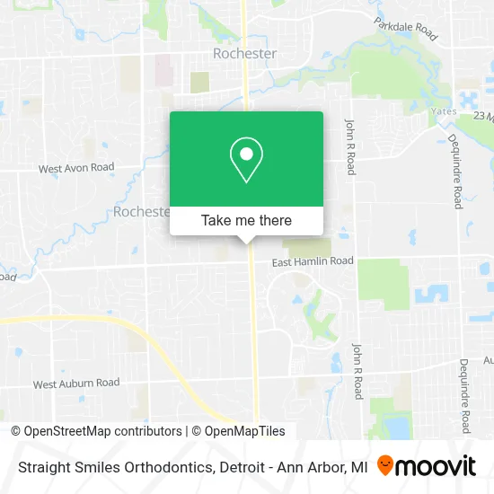 Straight Smiles Orthodontics map