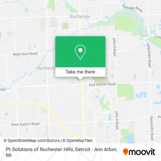 Pt Solutions of Rochester Hills map