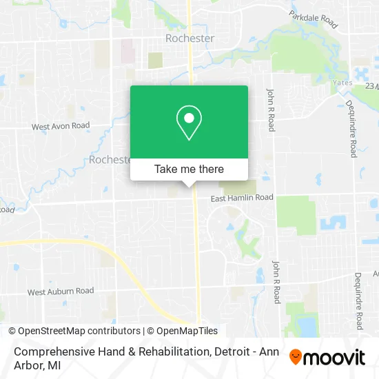 Comprehensive Hand & Rehabilitation map