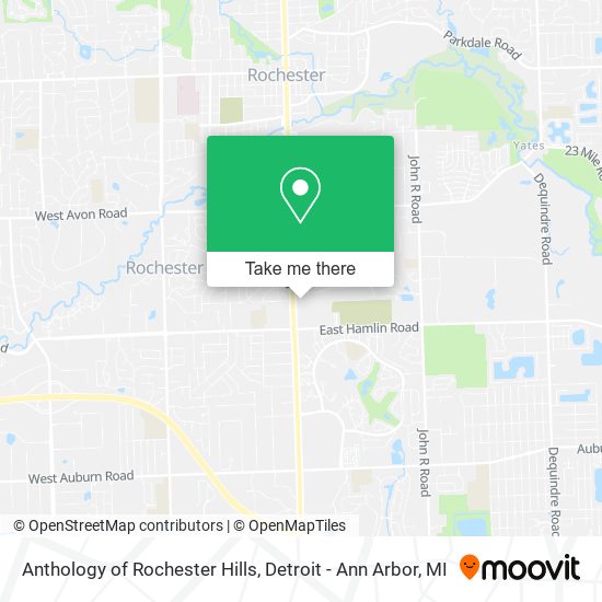 Anthology of Rochester Hills map