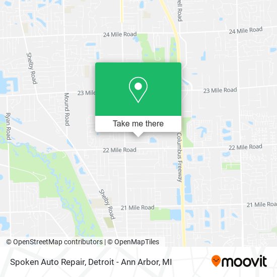 Spoken Auto Repair map