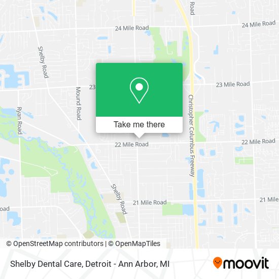 Mapa de Shelby Dental Care