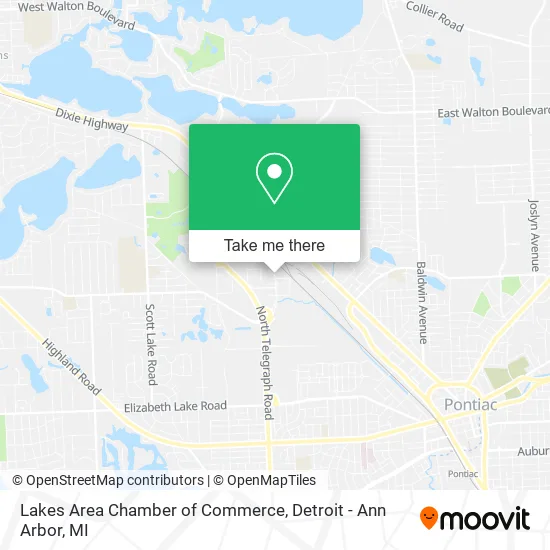 Lakes Area Chamber of Commerce map