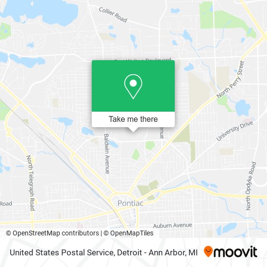 United States Postal Service map