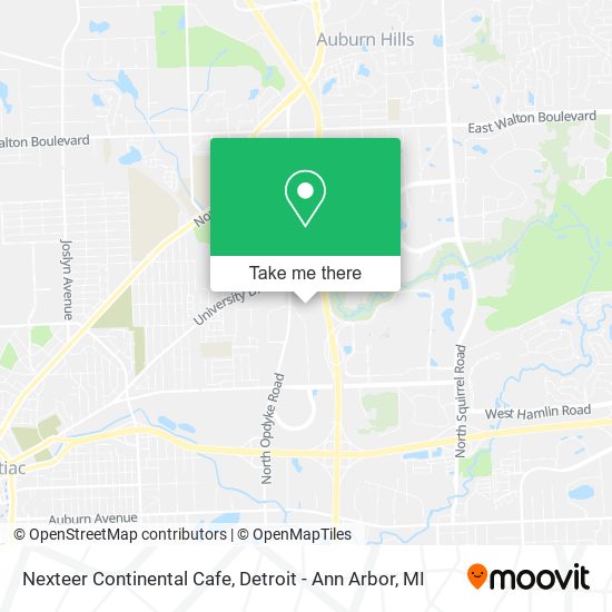 Mapa de Nexteer Continental Cafe