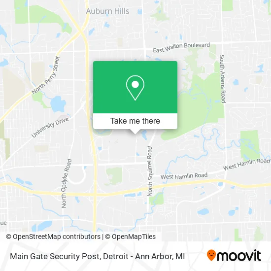 Main Gate Security Post map