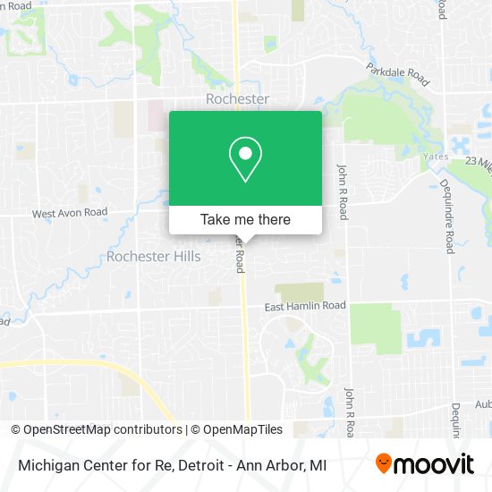 Michigan Center for Re map