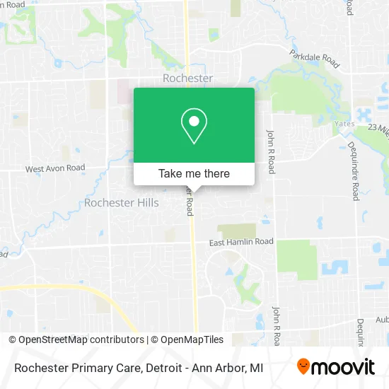 Rochester Primary Care map