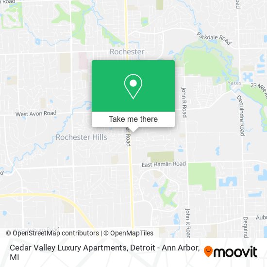 Mapa de Cedar Valley Luxury Apartments