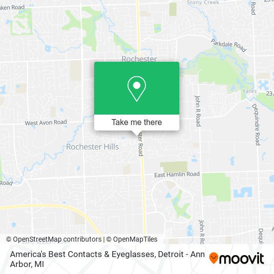 Mapa de America's Best Contacts & Eyeglasses