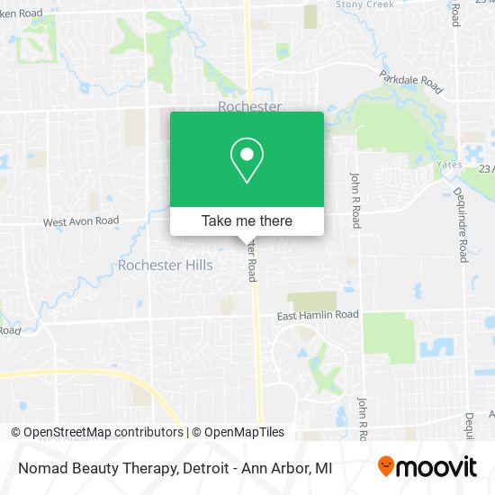Mapa de Nomad Beauty Therapy