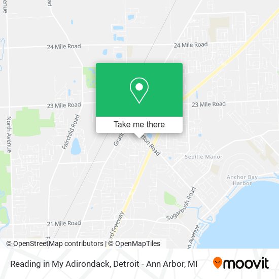 Reading in My Adirondack map
