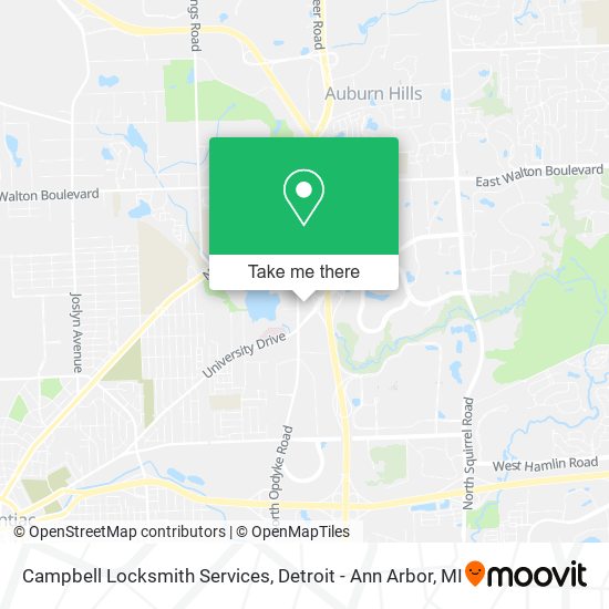 Mapa de Campbell Locksmith Services