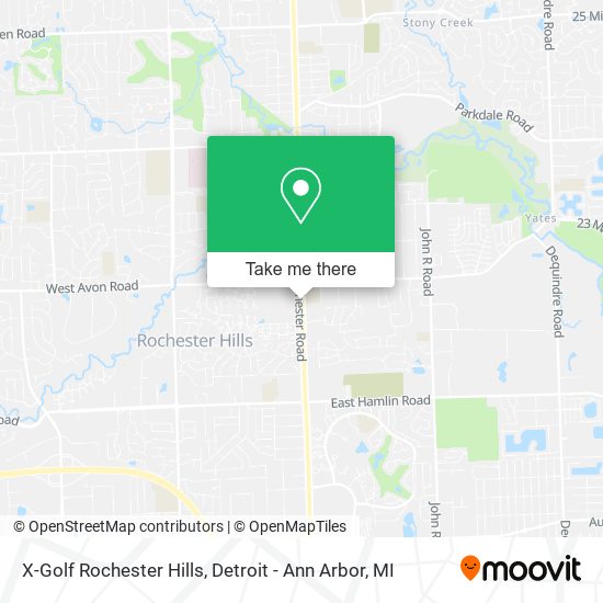 Mapa de X-Golf Rochester Hills
