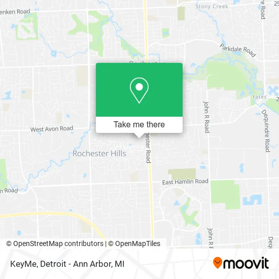 Mapa de KeyMe