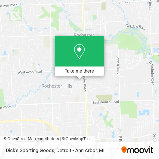 Dick's Sporting Goods map