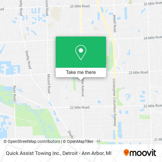 Mapa de Quick Assist Towing Inc.