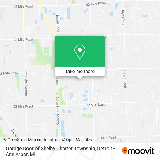Garage Door of Shelby Charter Township map