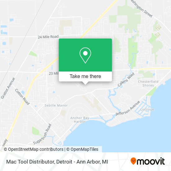 Mapa de Mac Tool Distributor