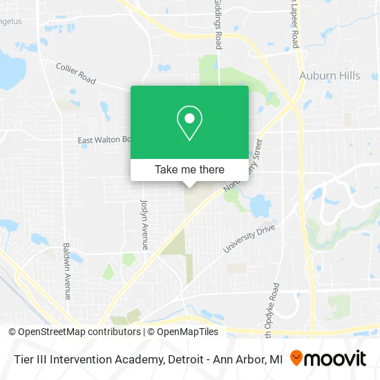 Mapa de Tier III Intervention Academy
