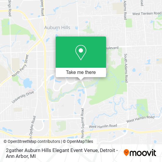 2gather Auburn Hills Elegant Event Venue map