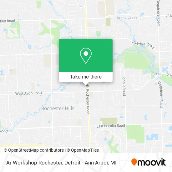Ar Workshop Rochester map
